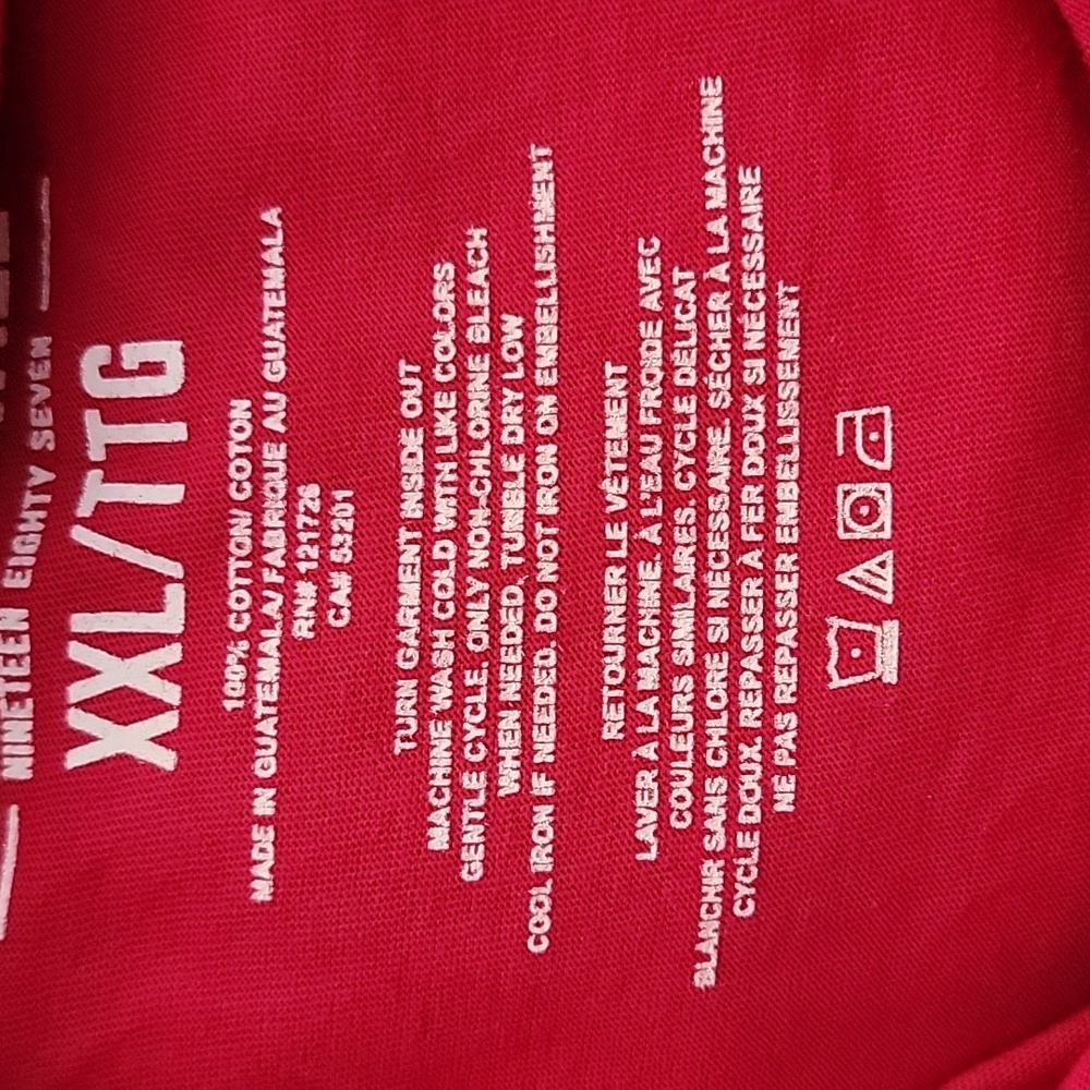 Aeropostale Surf TShirt Size XXL Red New With Tags - Picture 5 of 5